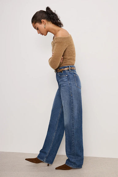 Good American - Good Barrel Jean - Indigo - Side