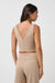 Travis Matthew - Friday Ponte Square Tank - Heather Portabella - Back