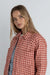 Rhythm - Lola Check Quilted Jacket - Peach - Detail