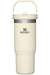 Stanley - The IceFlow Flip Straw 30oz Tumbler - Cream - Front