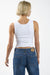 Thrills - Gold Seal Rib Singlet - White - Back