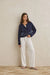 Rhythm - Ravello Knit Cardigan - Navy - Front