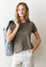 Marine Layer Tried & True Crew Tee in Faded Olive — Front view