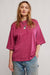 Free People - Perfect Oversized Tee - Glass Roses - Front