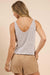 Sadie & Sage - Luna Sweater Tank - Grey  - Back
