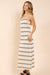 Sadie & Sage - Way Out Zig Zag Maxi Dress - Ivory Navy - Side