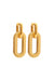 Pearl of the West - Chain Link Earring - 18K GP Stainless