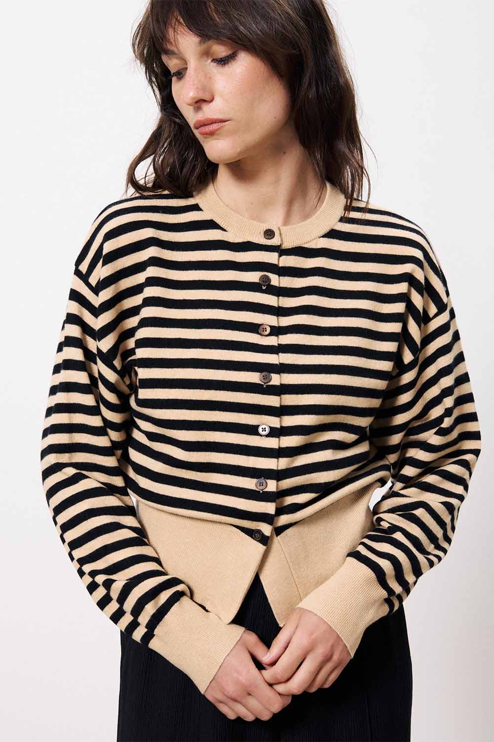 FRNCH - Noumea Cardigan - Rose Pale - Detail