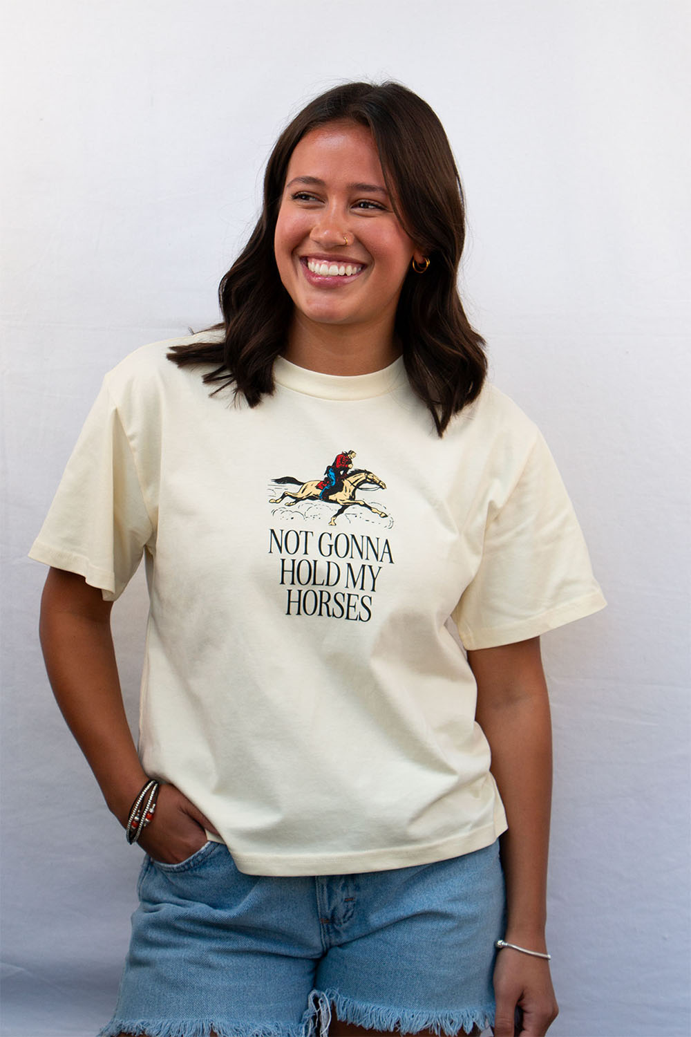 Pearl of the West - Not Gonna Tee - Butter - Front