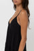 Rhythm - Classic Tiered Midi Dress - Black - Detail