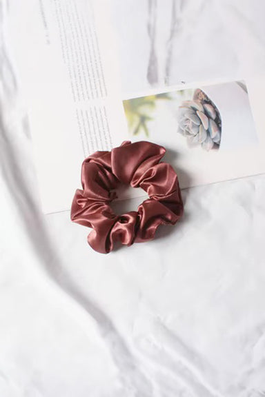 Pearl of the West - Hair Scrunchie - Dusty Rose