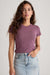Marine Layer - Lexi Rib Sun-In Crew Tee - Windsor Wine - Front