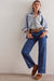 Free People - Risk Taker Mid-Rise Straight - Be Bold - Front