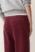 Marine Layer Allison Corduroy Trouser in Burgundy — Back view