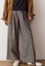 Marine Layer Allison Moleskin Trouser in Black/Cream Houndstooth — Front view