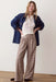 Marine Layer Allison Moleskin Trouser in Fall Check — Front view