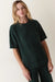 Marine Layer Chalet Sweater Tee in Pine — Front view