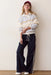 Marine Layer Cloud 9 Fleece Track Pant in Navy — Front view