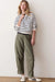 Marine Layer Cloud 9 Reversible Crew in Antique White/Navy — Full-body view