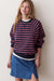 Marine Layer Cloud 9 Reversible Crew in Navy/Garnet — Front view