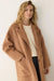 marine layer colette oversized coat in camel detail