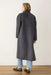 marine layer colette oversized coat in charcoal heather back view