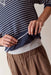 Marine Layer Juno Reversible Raglan in Twilight Stripe — Cuff detail view