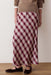 Marine Layer Silvia Maxi Skirt in Warm Plaid — Front view