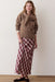 Marine Layer Silvia Maxi Skirt in Warm Plaid — Full-body view