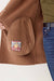 Marine Layer Stephanie Cocoon Coat in Camel — Pocket detail view