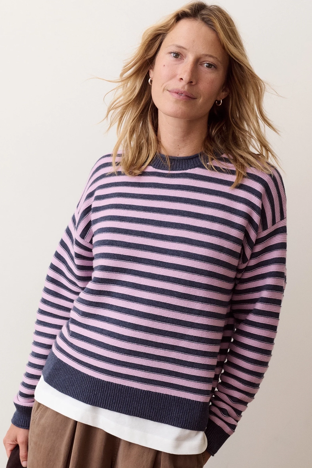marine-layer-suki-textured-stripe-navy-and-lilac-stripe-front