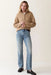 Marine Layer Sweater Quarter Zip in Camel — Full-body view