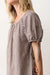marine layer aleca mini dress chocolate gingham detail