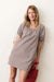 marine layer aleca mini dress chocolate gingham front