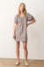 marine layer aleca mini dress chocolate gingham 