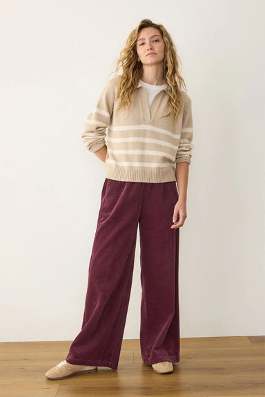 Marine Layer - Allison Corduroy Trouser - Windsor Wine