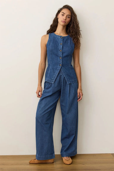 Marine Layer - Allison Denim Trouser - Medium Wash