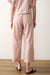 marine layer allison hemp crop trouser rust stripe back