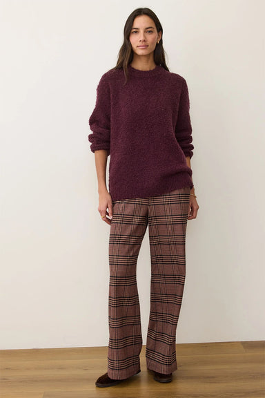 marine layer allison moleskin trouser warm plaid