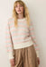 marine layer alma puff sleeve sweater rainbow front