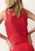marine layer amanda sweater vest red  back