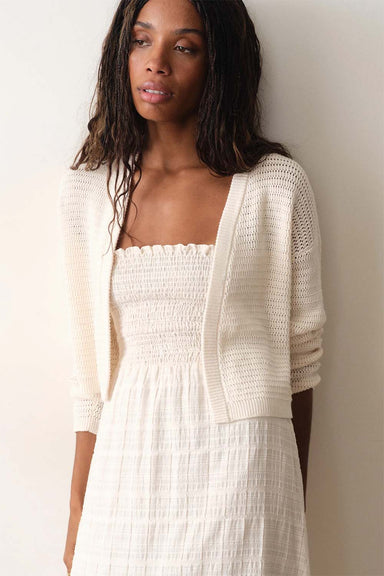 marine layer anacapa cardigan antique white front