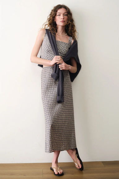 marine layer avery hemp midi skirt navy seashell profile