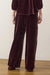 marine layer bella velvet drawstring pant fig back