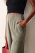 marine layer cali double cloth pant sage detail