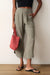 marine layer cali double cloth pant sage front