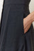 marine layer camila midi dress black pocket