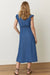 marine layer camila midi dress medium wash back