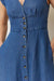 marine layer camila midi dress medium wash detail