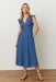 marine layer camila midi dress medium wash front